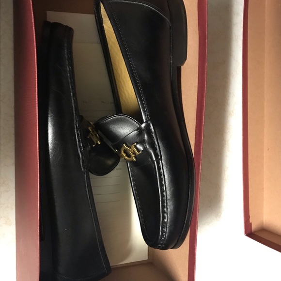 Bruno Magli Italian leather slip-on horse bit loafers Men’s 11 wide in black main image 11